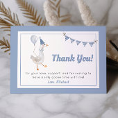 Gekke Goose Blue Boy Verjaardag Bedankkaart