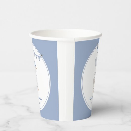 Gekke Goose Blue Boy Verjaardagsfeestje Papieren Bekers (Rechts)