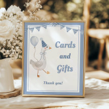 Gekke Goose Blue Boy Verjaardagskaarten en geschen