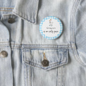 Gekke Goose Blue Verjaardag Ronde Button 5,7 Cm (In situ)