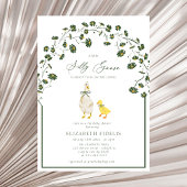 Gekke Goose Bow Floral Daisy Baby shower Kaart