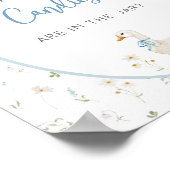 Gekke Goose Boy Baby shower Snoep Guessing Game Poster (Hoek)