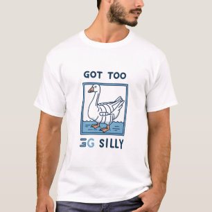 Gekke Goose Club – Hilarisch Black Goose kunstwerk T-shirt