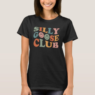 Gekke Goose Club Smile Face Mannen Vrouwen Trendy  T-shirt