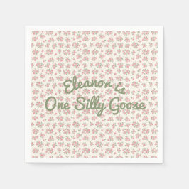 Gekke Goose Cottagecore Floral Aangepast servet