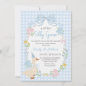 Gekke Goose Floral Baby shower Uitnodiging (Voorkant)