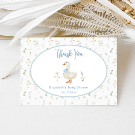 Gekke Goose Floral Elegant Baby shower Bedankkaart