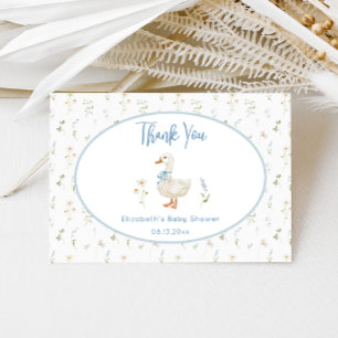 Gekke Goose Floral Elegant Baby shower Bedankkaart