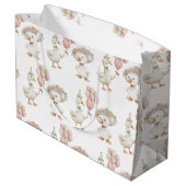 Gekke Goose Flower Garden Mushroom 1e verjaardag Groot Cadeauzakje (Achterkant Gekanteld)