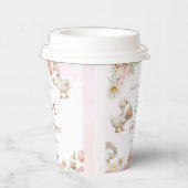 Gekke Goose Flower Garden Mushroom 1e verjaardag Papieren Bekers (Rechts)