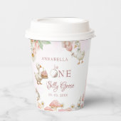 Gekke Goose Flower Garden Mushroom 1e verjaardag Papieren Bekers (Voorkant)