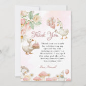 Gekke Goose Flower Garden Mushroom Dank u kaart (Voorkant)