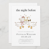 Gekke Goose Funny repetitie diner Kaart (Voorkant / Achterkant)