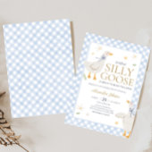 Gekke Goose Gingham Baby shower Kaart