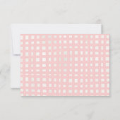 Gekke Goose Gingham Baby shower Luier Raffle Kaart (Achterkant)