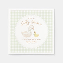 Gekke Goose Gingham Duck baby shower