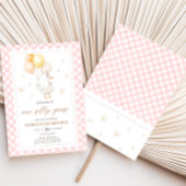 Gekke Goose Gingham verjaardagsfeestje Kaart