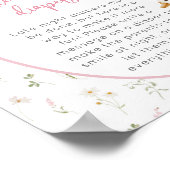 Gekke Goose Girl Baby shower Late Night luiers Poster (Hoek)