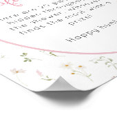 Gekke Goose Girl Baby shower Pacifier Hunt Poster (Hoek)