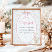 Gekke Goose Girl Baby shower Pacifier Hunt Poster