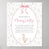 Gekke Goose Girl Hoe groot is het buikspel van mam Poster (Voorkant)