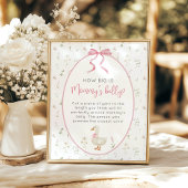 Gekke Goose Girl Hoe groot is het buikspel van mam Poster