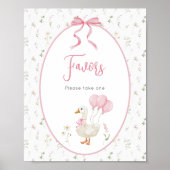 Gekke Goose Girl Verjaardagskaarten en Geschenken  Poster (Voorkant)