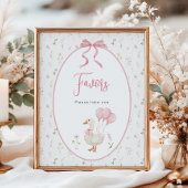 Gekke Goose Girl Verjaardagskaarten en Geschenken Poster