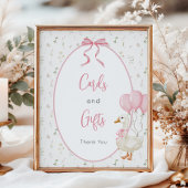 Gekke Goose Girl verjaardagskaarten en geschenken Poster