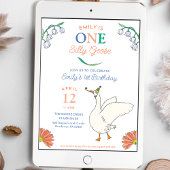 Gekke Goose Girl's eerste verjaardagsfeestje Kaart