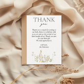 Gekke Goose Greenery Waterverf Baby shower Bedankkaart