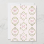 Gekke Goose grillige Pink Bow Baby meisje douche Kaart (Achterkant)