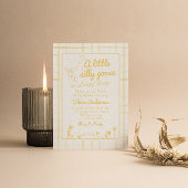 Gekke Goose Hand Drawn Genderneutraal Baby shower Kaart