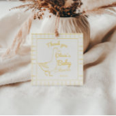 Gekke Goose Hand getrokken Neutral Funny Baby show Bedankjes Labels