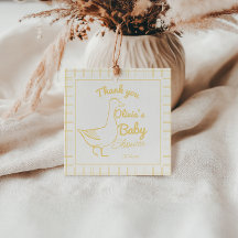 Gekke Goose Hand getrokken Neutral Funny Baby show