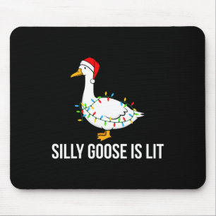 Gekke Goose is Lit Funny Christmas Lights Santa Ha Muismat