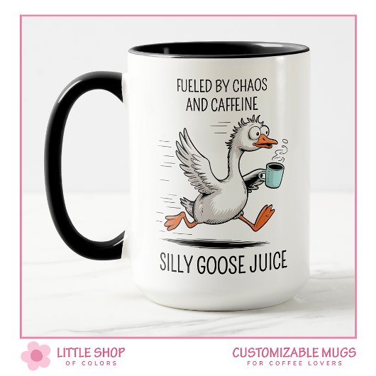 Gekke Goose Juice Funny Personalized Mok