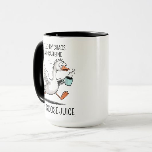 Gekke Goose Juice Funny Personalized Mok (Voorkant links)