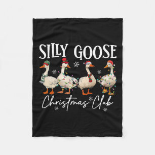 Gekke Goose Kerstclub Grappige Kerstverlichting Fleece Deken