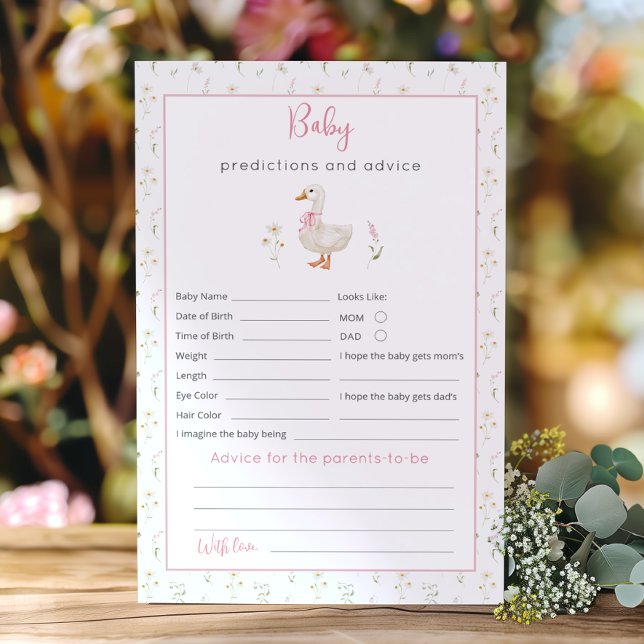 Gekke Goose meisje Baby voorspellingen en advies (Creator heeft geüpload)