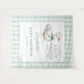 Gekke Goose Neutral Baby shower Foto Achtergrond Wandkleed (Voorkant (horizontaal))