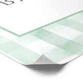 Gekke Goose Neutral Baby shower Welkomstbord Poster (Hoek)