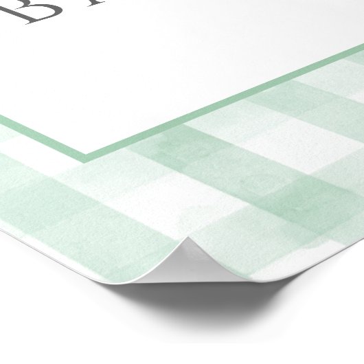 Gekke Goose Neutral Baby shower Welkomstbord Poster (Hoek)