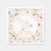 Gekke Goose Party Baby shower Servet (Voorkant)