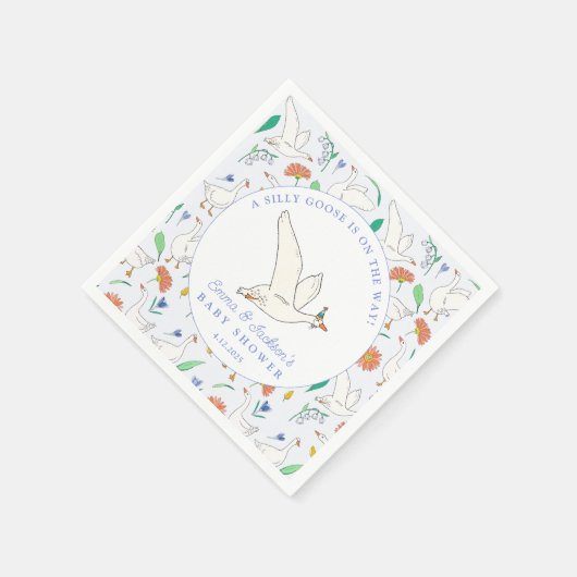 Gekke Goose Party Baby shower Servet (Hoek)
