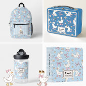 Gekke Goose Pink Bow Coquette Aangepaste Script Na Waterfles