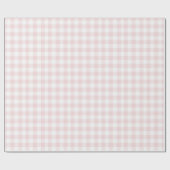 Gekke Goose Pink Gingham verjaardagsfeestje Cadeaupapier (Vlak)