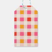 Gekke Goose Pink Kids Verjaardagsfeest Dank u Cadeaulabel (Achterkant)