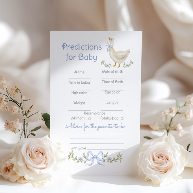 Gekke Goose Predictions and Advice Baby shower (Creator heeft geüpload)