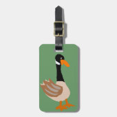 Gekke Goose Primitive Art Bagagelabel (Voorkant verticaal)